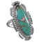 Opal Southwestern Sterling Silver Turquoise Ring Size 8-1/2 TX45760