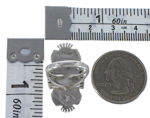 Opal Southwestern Sterling Silver Turquoise Ring Size 8-1/2 TX45760