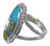 Multicolor Native American Village Design Ring Size 7-1/4 TX45816