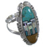 Multicolor Native American Pueblo Design Ring Size 6-1/4 TX45828