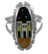 Southwest Native American Design Multicolor Ring Size 5-1/2 TX45854