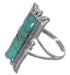 Turquoise Southwest Silver Ring Size 7-1/4 EX44224