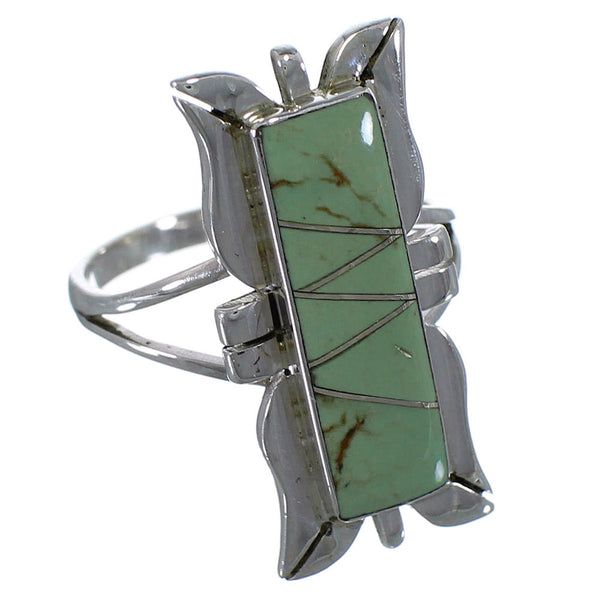 Sterling Silver Turquoise Southwest Ring Size 8 EX44262