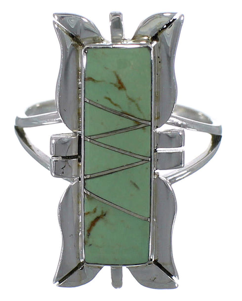 Sterling Silver Turquoise Southwest Ring Size 8 EX44262