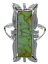 Genuine Sterling Silver And Turquoise Ring Size 6-1/4 EX44275