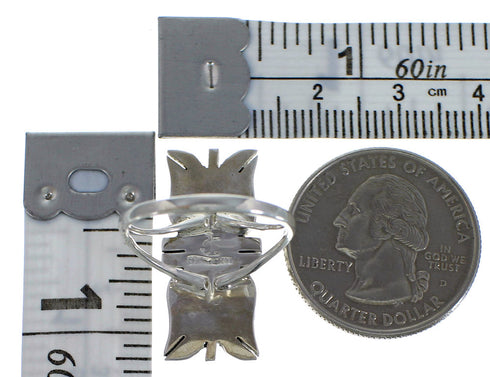 Magenta Turquoise And Sterling Silver Ring Size 6 EX44290