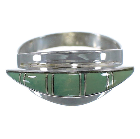 Southwest Turquoise And Silver Ring Size 5 YX89634