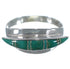 Turquoise Inlay Sterling Silver Ring Size 5-1/2 EX44876