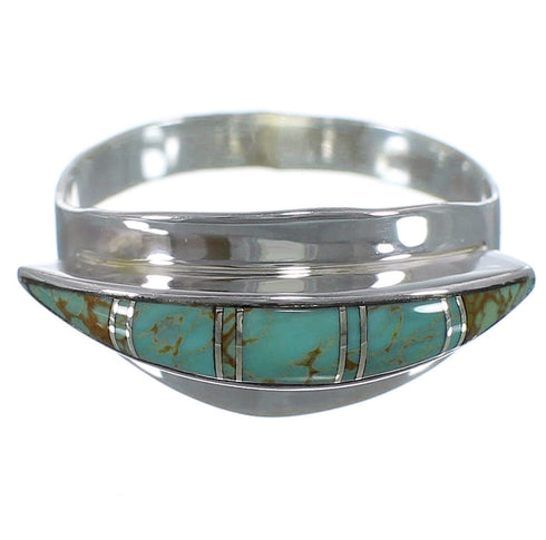 Sterling Silver And Turquoise Ring Size 5 EX44882