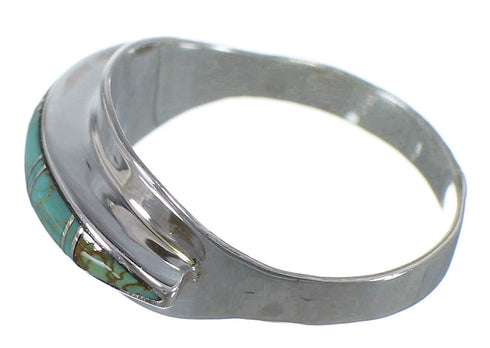Sterling Silver And Turquoise Ring Size 5 EX44882