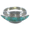 Sterling Silver And Turquoise Inlay Ring Size 6-1/4 EX44992