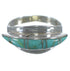 Sterling Silver And Turquoise Inlay Ring Size 6-1/4 EX44992