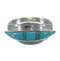 Southwestern Silver Turquoise Ring Size 5-3/4 QX86384