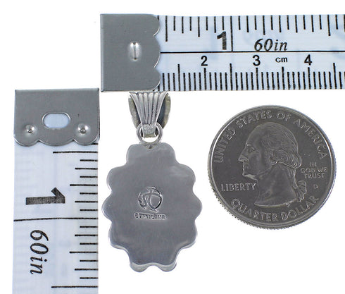 Silver Southwest Flower Turquoise Jewelry Pendant PX42932