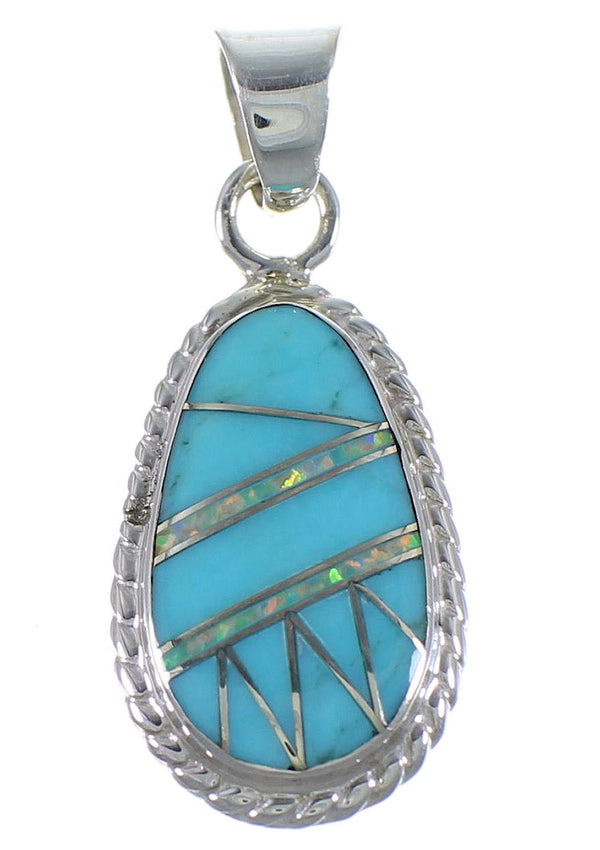 Southwest Opal And Turquoise Pendant PX42968