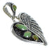 Southwest Authentic Sterling Silver Heart Turquoise Pendant PX43004
