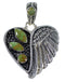 Turquoise Heart Jewelry Silver Pendant PX43006
