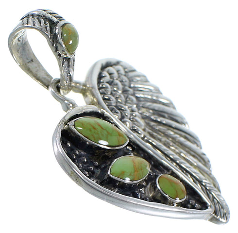 Turquoise Heart Jewelry Silver Pendant PX43006