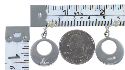 Opal Turquoise Inlay Post Dangle Earrings Jewelry CX45826