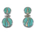 Southwest Turquoise Opal Genuine Sterling Silver Earrings CX45870