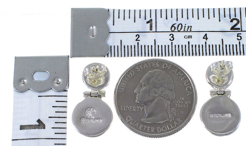 Turquoise Opal Southwest Post Dangle Earrings CX45890