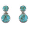 Southwestern Turquoise Jewelry Sterling Silver Earrings CX45897