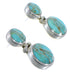 Southwestern Turquoise Jewelry Sterling Silver Earrings CX45897