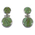 Genuine Sterling Silver Turquoise Post Dangle Earrings CX45900