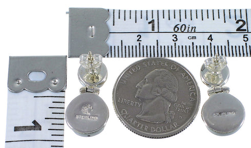 Sterling Silver Southwestern Turquoise Earrings CX45903