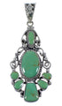 Turquoise Southwest Jewelry Sterling Silver Pendant CX46015