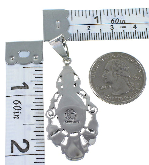 Turquoise Southwest Jewelry Sterling Silver Pendant CX46015
