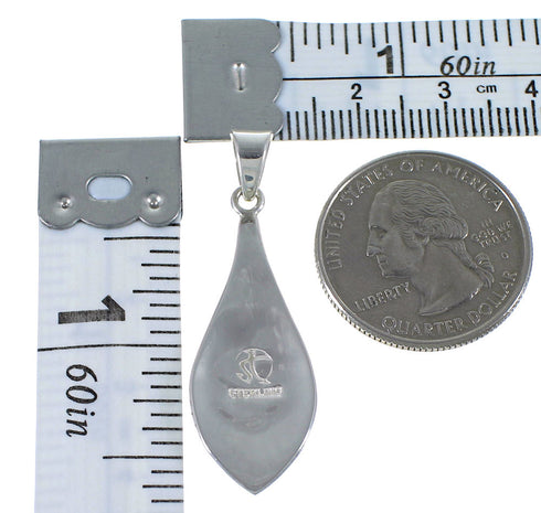 Turquoise And Opal Sterling Silver Southwestern Pendant CX46634