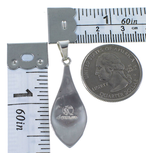 Genuine Sterling Silver Multicolor Southwest Pendant CX46671