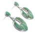 Genuine Sterling Silver Turquoise And Opal Inlay Earrings CX45051