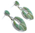 Turquoise Opal Inlay Southwest Jewelry Post Dangle Earrings CX45058