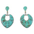 Genuine Sterling Silver And Turquoise Jewelry Earrings