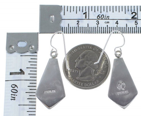 Southwestern Turquoise And Opal Inlay Earrings CX45338