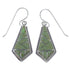 Southwestern Turquoise Silver Hook Dangle Earrings CX45348