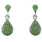 Southwestern Turquoise Jewelry Silver Post Dangle Earrings CX45477