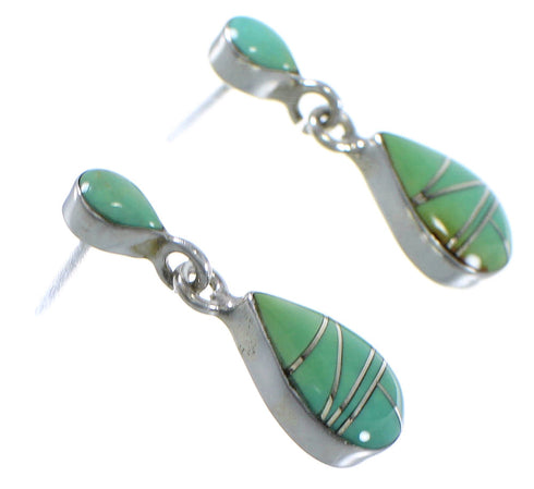 Turquoise Southwest Sterling Silver Earrings CX45478