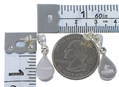 Turquoise Southwest Sterling Silver Earrings CX45478