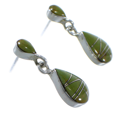 Turquoise Jewlery Sterling Silver Post Earrings CX45479