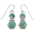 Turquoise And Opal Inlay Silver Earrings CX46939