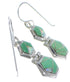 Turquoise And Opal Inlay Silver Earrings CX46939