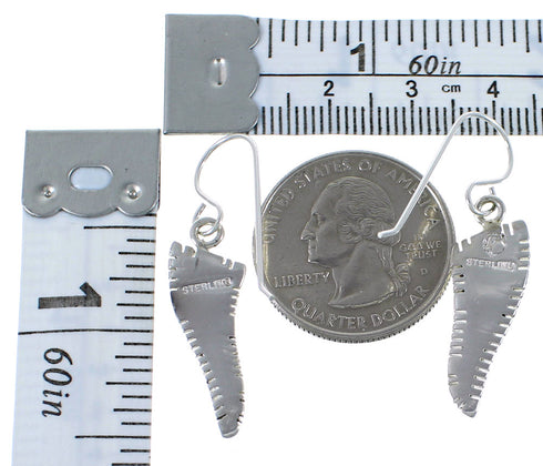 Turquoise And Sterling Silver Hook Dangle Earrings Jewelry CX46998