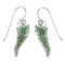 Silver Turquoise Southwest Hook Dangle Earrings CX47002