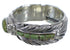 Feather Sterling Silver And Turquoise Ring Size 5-1/2 PX43754
