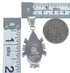 Turquoise Inlay Southwest Silver Pendant EX44401