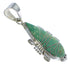 Turquoise Southwestern Silver Pendant EX44402