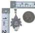 Turquoise Southwestern Silver Pendant EX44402